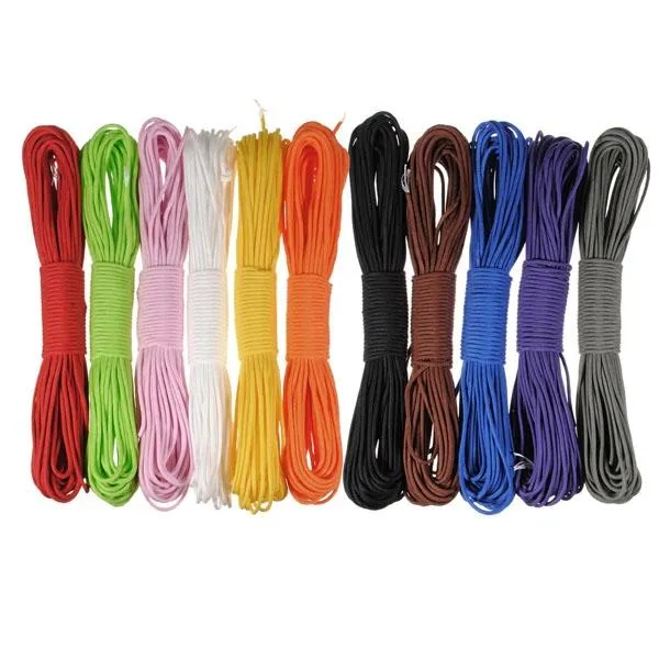8mm Wide 10m Outdoor Nylon Rope Desert Parachute Cord Braided Rope Yellow (10m Length)
