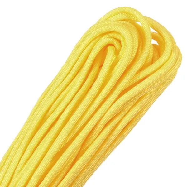 8mm Wide 10m Outdoor Nylon Rope Desert Parachute Cord Braided Rope Yellow (10m Length)