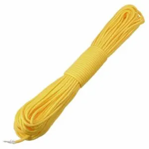 8mm Wide 10m Outdoor Nylon Rope Desert Parachute Cord Braided Rope Yellow (10m Length)
