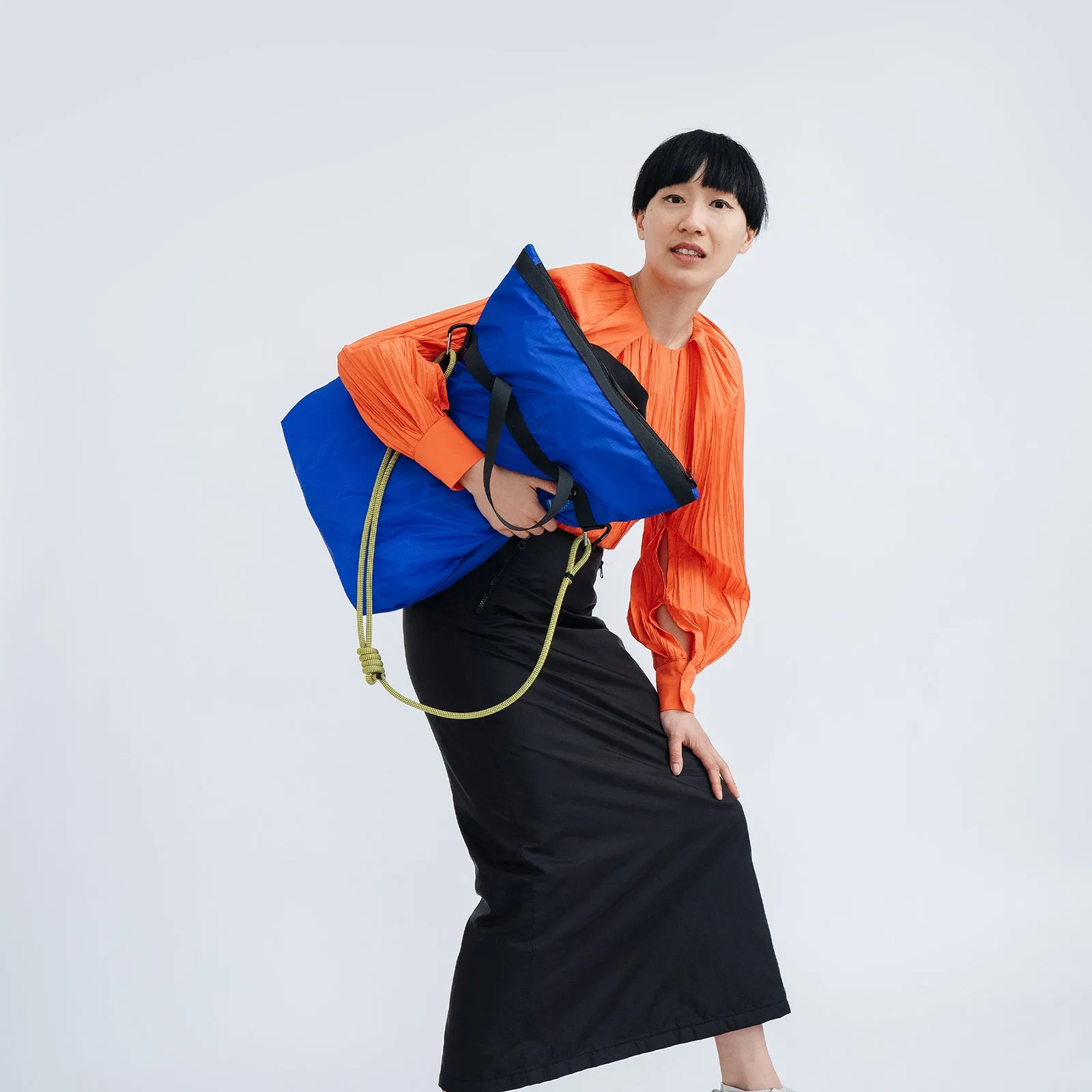 A105 FOLD SLING - SHOPPER - lead black