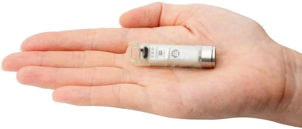 A5WR, with unique luminous body (red and white), 550 Lumens CREE XP-G3 S5 LED Mini Keychain Rechargeable Flashlight With Built-In 4.2V 130mAh Polymer Li-ion Battery A5WR, RovyVon (A5WR luminous body)