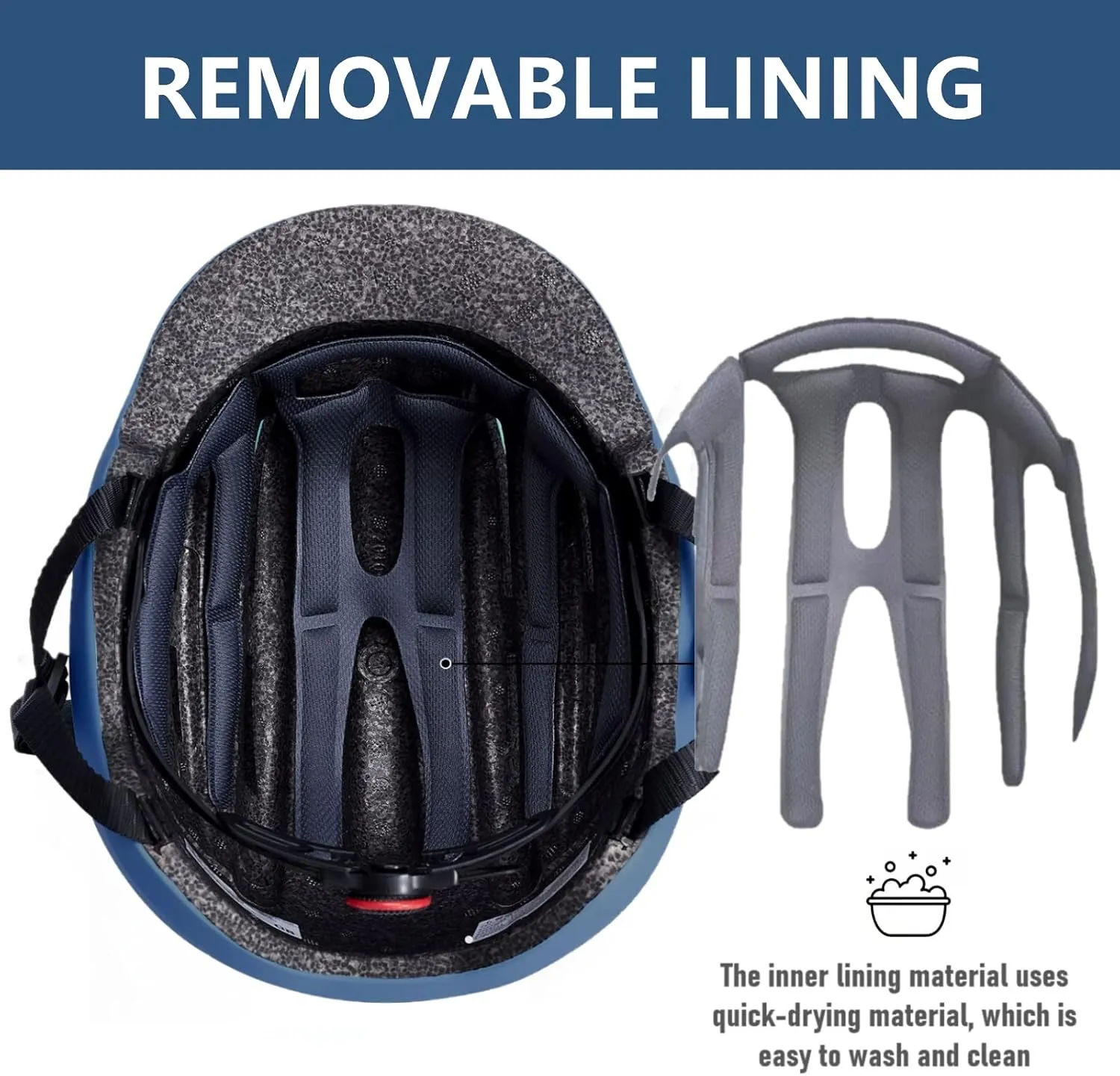 Adult Bike Helmet for Men Women, Mountain Road Bicycle Helmet with USB Rechargeable Taillight