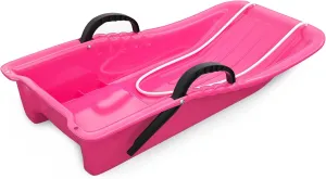 AGPTEK 31 Inch Durable Downhill Sprinter Toboggan Snow Sled for Kids Boys Girls Adults with Built-in Handles and Pulling Rope