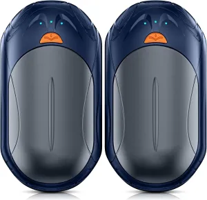 AI Hand Warmers Rechargeable 2 Pack,6000mAh Rechargeable Hand Warmer,20Hrs Long Heating Electric Hand Warmer,Portable Pocket Heater,Pocket Size Hand Warmer, Gifts for Christmas