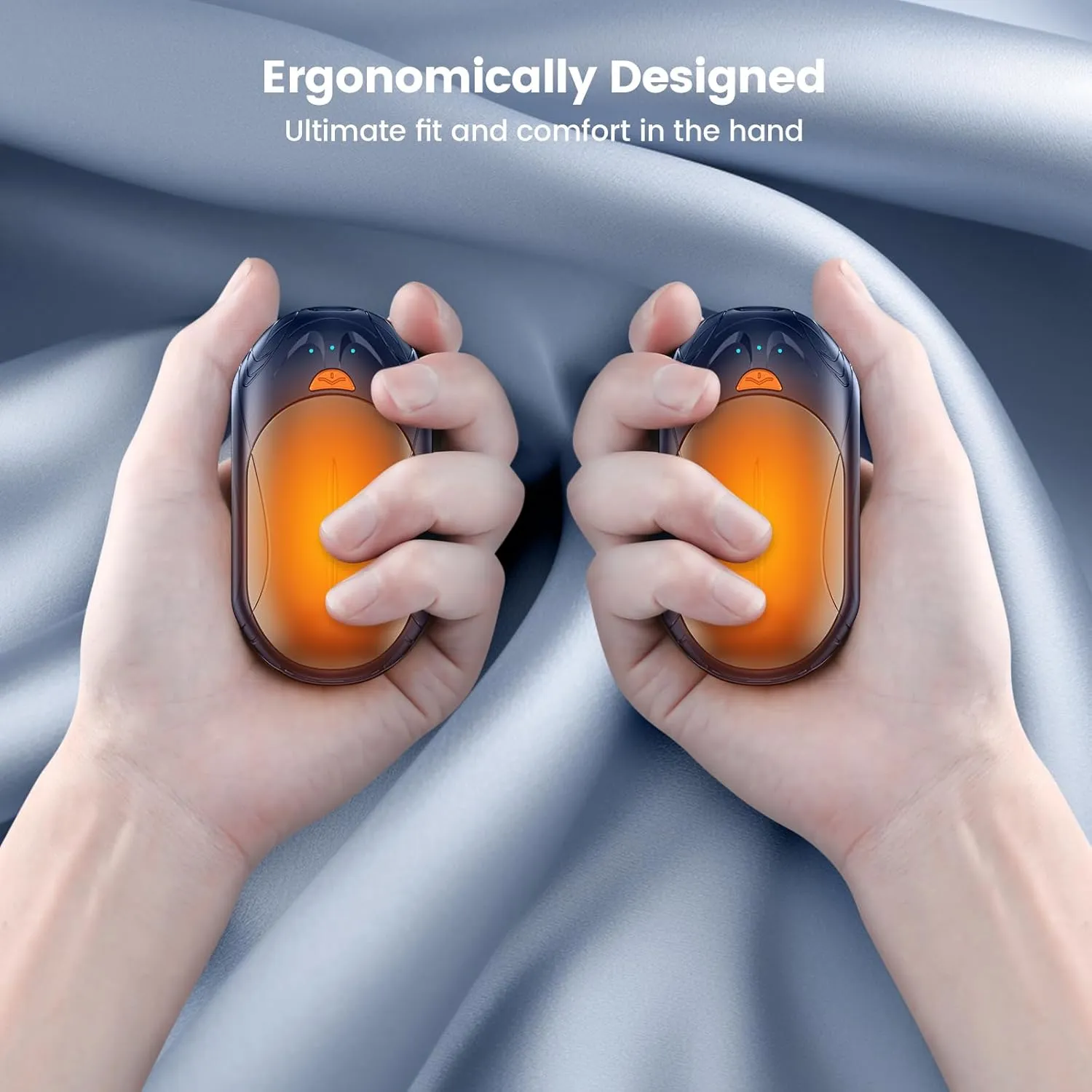 AI Hand Warmers Rechargeable 2 Pack,6000mAh Rechargeable Hand Warmer,20Hrs Long Heating Electric Hand Warmer,Portable Pocket Heater,Pocket Size Hand Warmer, Gifts for Christmas