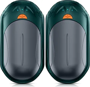 AI Hand Warmers Rechargeable 2 Pack,6000mAh Rechargeable Hand Warmer,20Hrs Long Heating Electric Hand Warmer,Portable Pocket Heater,Pocket Size Hand Warmer, Gifts for Christmas