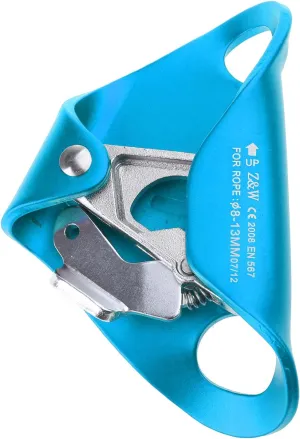 Aluminum Alloy Rock Climbing Chest Ascender Abdominal Risers Rope Clamp Fall Prevention Device Climbing Rappelling Equip
