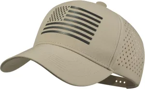 American Flag Trucker Hats, Waterproof Baseball Cap for Men Women, Quick-Dry Mesh Breathable Adjustable Fit Snapback Hat