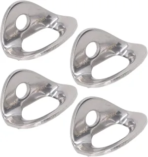 ANGGREK 10pcs Stainless Steel Climbing Hanger Anchors, Lightweight Rock Climbing Anchors, Versatile for Engineering Protections