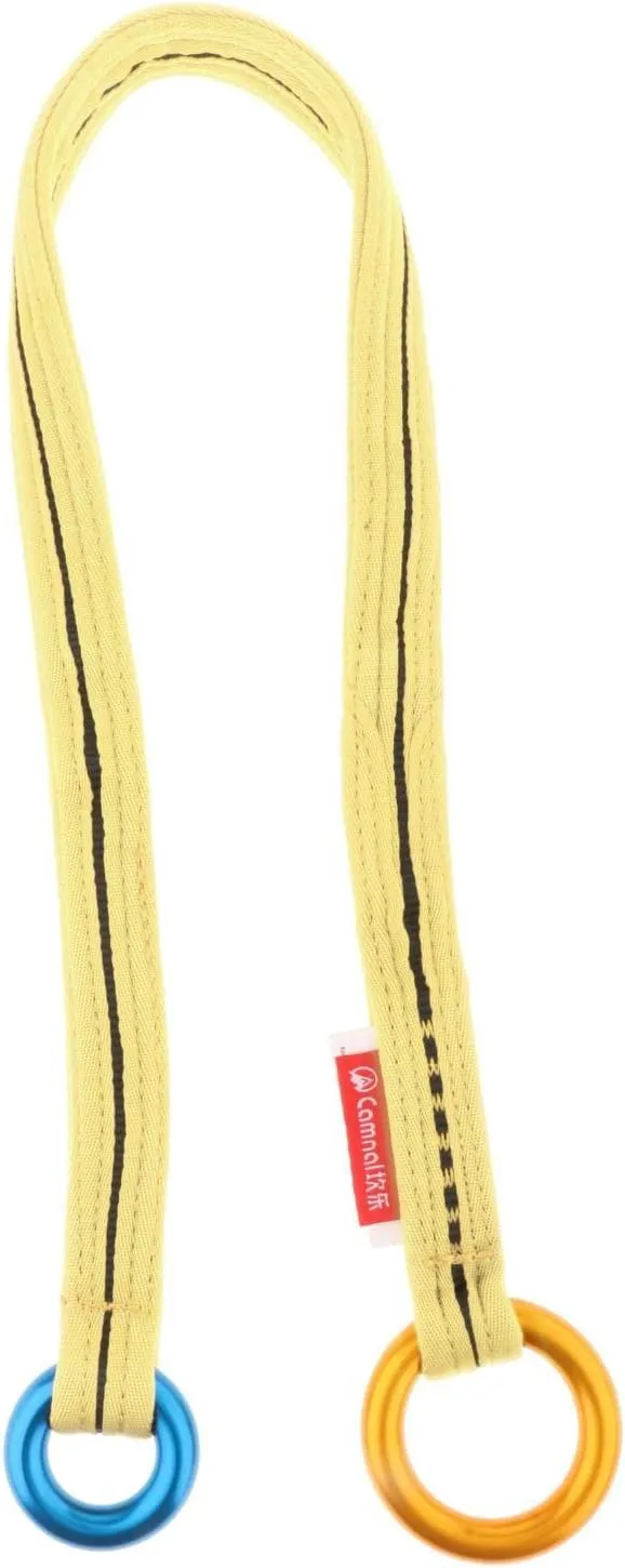 Arborist Friction Saver Retrievable Anchor Climbing Rope Heavy Duty Camp Cambium Saver for Rock Climbing Outdoor Exploring, Yellow 120cm