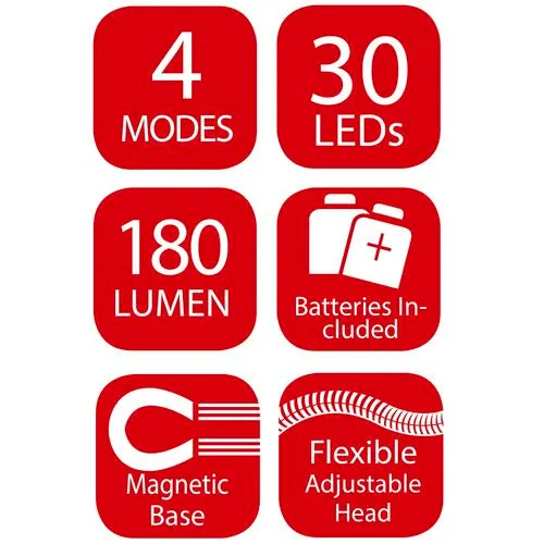 Arlec Telescopic LED Torch With Floodlight