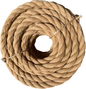 ATERET Twisted ProManila - UnManila Rope I 1 inch x 100 feet I 3 Strand Synthetic Polypropylene Rope I Multipurpose, Lightweight, Weather-Resistant Cord for Decor, Landscaping & DIY Projects