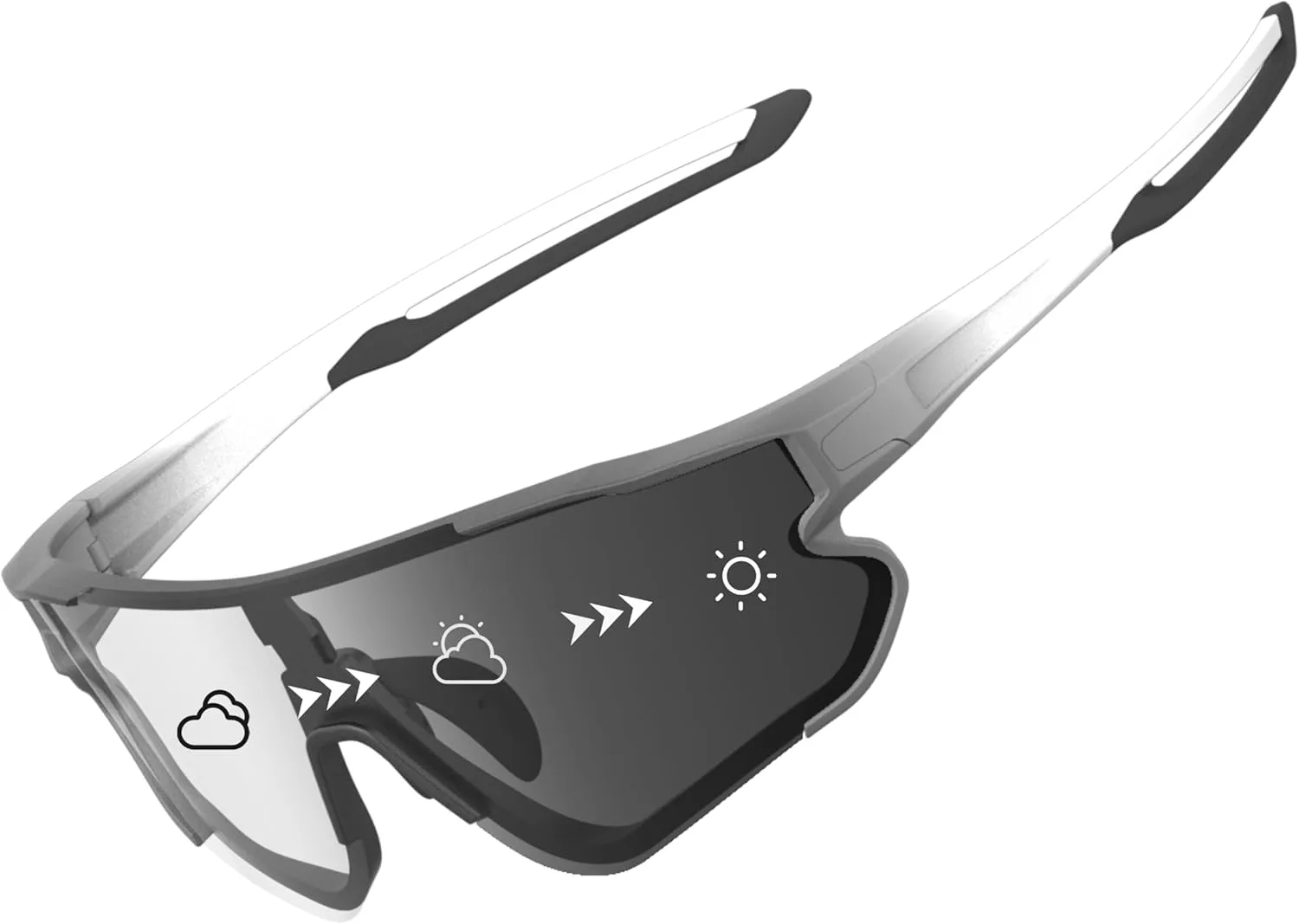 ATTCL Photochromic Sports Sunglasses for Men Women Running Baseball Golf Cycling Glasses UV Protection