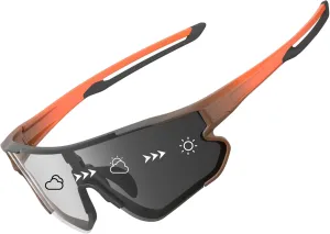 ATTCL Photochromic Sports Sunglasses for Men Women Running Baseball Golf Cycling Glasses UV Protection