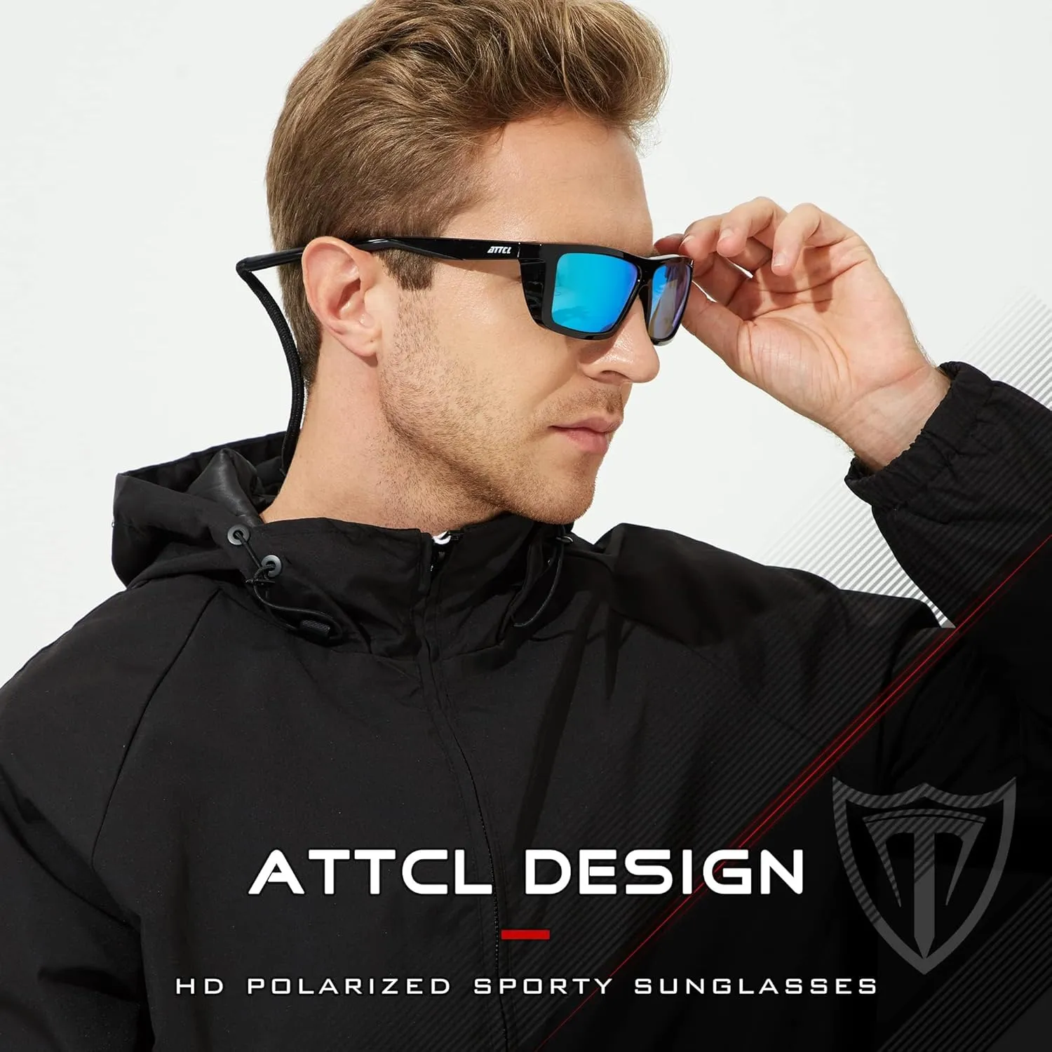 ATTCL Sports Polarized Sunglasses For Men Women Cycling Driving Fishing 100% UV Protection Sunglass