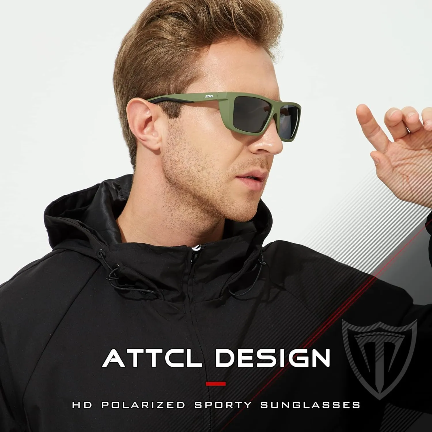 ATTCL Sports Polarized Sunglasses For Men Women Cycling Driving Fishing 100% UV Protection Sunglass