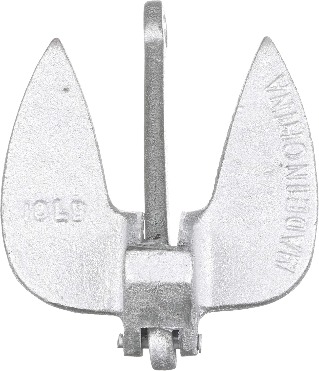 Attwood 9933-1 Ten Pound Navy Anchor Aluminum Color
