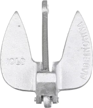 Attwood 9933-1 Ten Pound Navy Anchor Aluminum Color