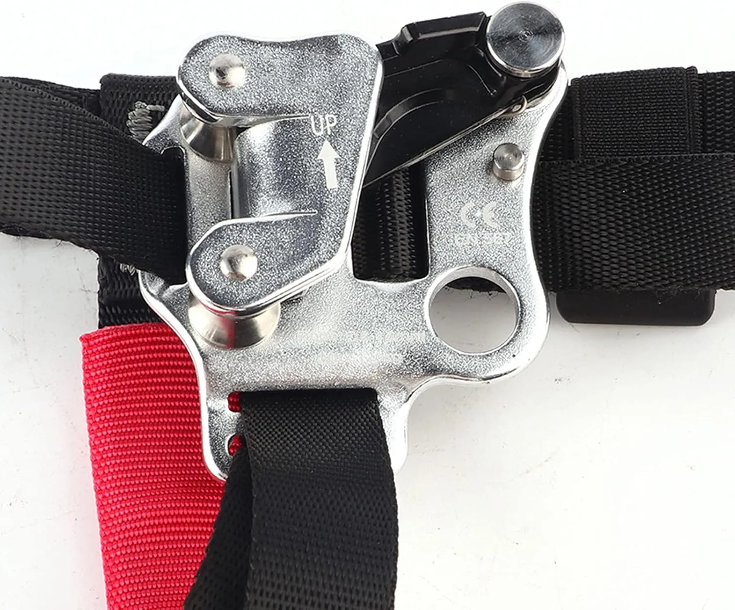 Aviation Aluminum Foot Ascender with Security Grab Stab, for Outdoor Rock Climbing and Mountaineering, Climbing Accessory, Anti Drop Protector Equipment