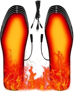 AVSMGP Heated Insoles Rechargeable D IY Customizable Electric Heated Shoes Pad 8H Long-Lasting Heated Foot Warme for Men Women,Hunting, Ski,Fishing,Hiking,Camping, Hiking,35 to 40