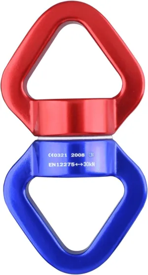 Azarxis 30KN Tree Swing Swivel Spinner, Safest Rotational Climbing Rope Devices Hanging Hook Accessory for Children’s Web Tree Swing Setting, Aerial Silks Dance