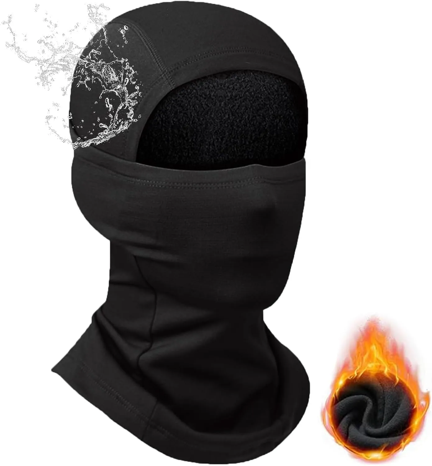 Balaclava Ski Mask Winter Waterproof Face Mask for Men Women Fleece Cold Weather Gear Skiing Snowboarding Neck Gaiter