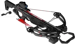 Barnett Explorer XP370 - Compact and Lightweight Crossbow. 370FPS, Adjustable Butt Stock, Illuminated Red Dot Scope, with Headhunter Bolts, Side Mount Quiver and Precision Textures