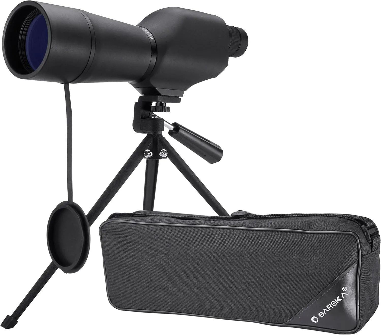 BARSKA 20-60x60 Waterproof Straight Spotting Scope with Tripod , Black