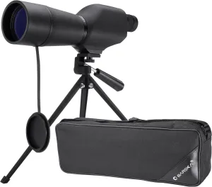 BARSKA 20-60x60 Waterproof Straight Spotting Scope with Tripod , Black
