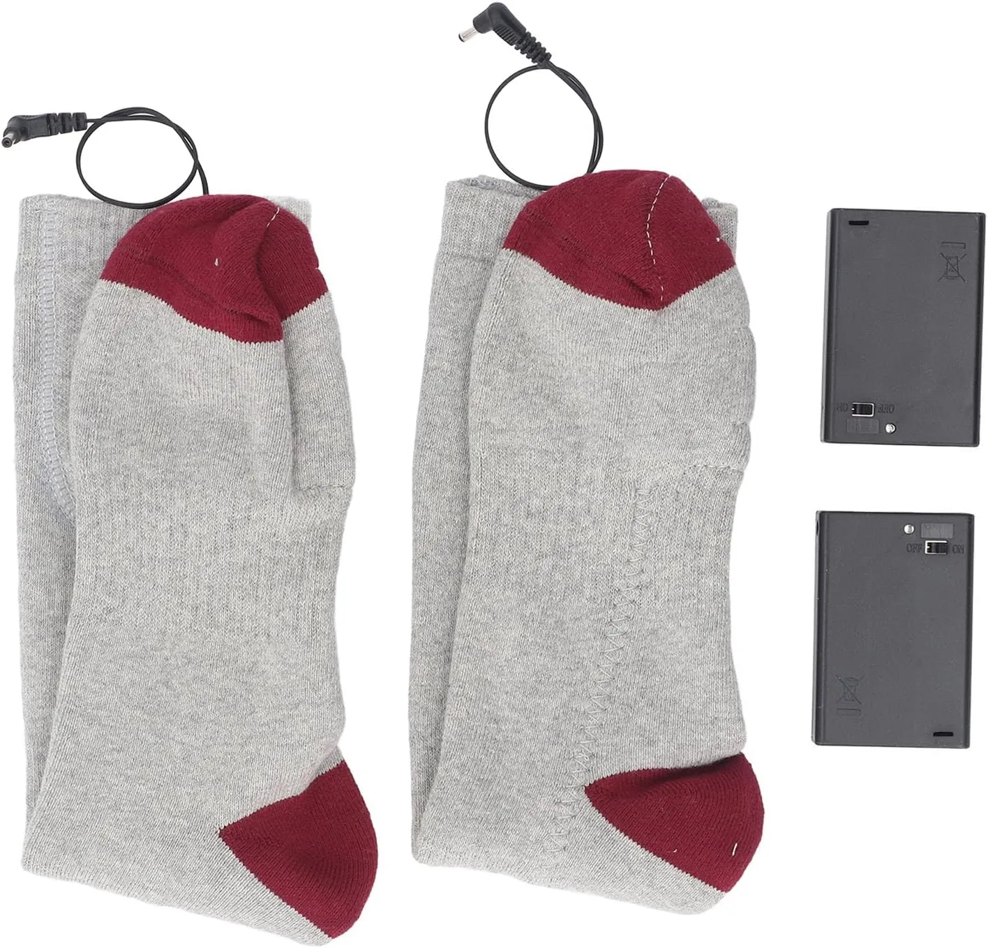 Battery Operated Socks, One Size Electric Heated Socks, Thermal Insulation for Cycling, Skiing, Hiking