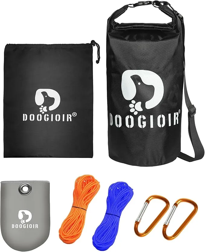Bear Bag Hanging System, Ultralight Bear Food Bag Hanging Kit for Backpacking and Camping, Includes a Waterproof Bear Bag, Nylon Bag, Paracord Nylon Ropes, Carabiner, Sock and Instructions