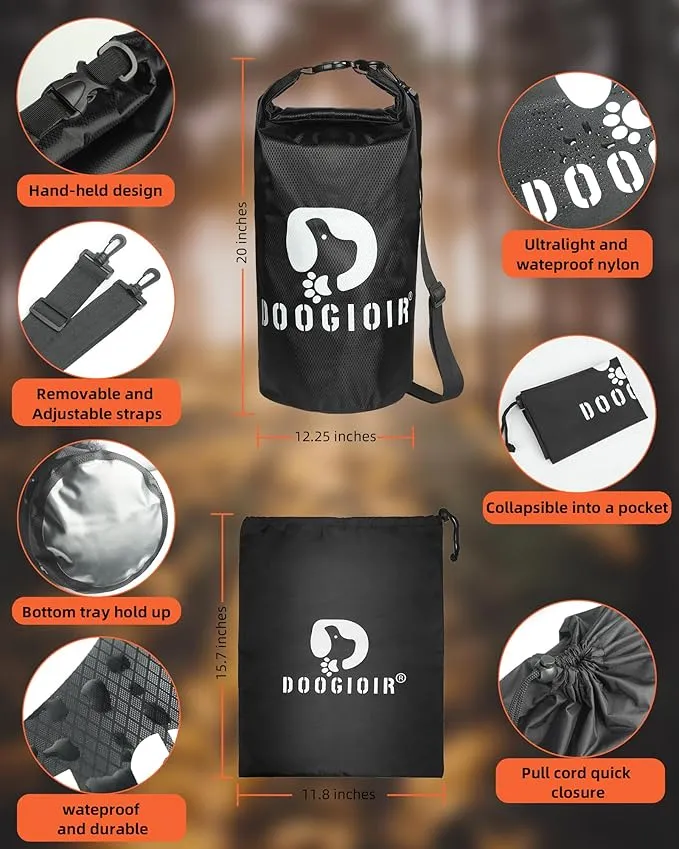 Bear Bag Hanging System, Ultralight Bear Food Bag Hanging Kit for Backpacking and Camping, Includes a Waterproof Bear Bag, Nylon Bag, Paracord Nylon Ropes, Carabiner, Sock and Instructions