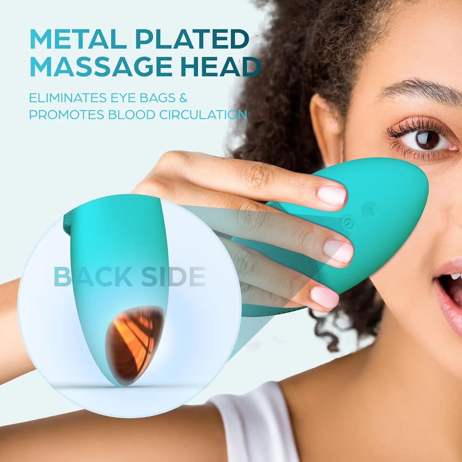 Bella Ciao Aqua 12-Speed Facial Cleansing Brush | Rechargeable Eye & Face Massager for Women | Water-Resistant Silicone Face Scrubber, Face Exfoliator |Facial Cleanser, Pore Cleaner