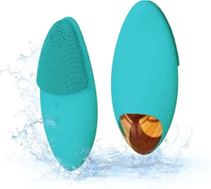 Bella Ciao Aqua 12-Speed Facial Cleansing Brush | Rechargeable Eye & Face Massager for Women | Water-Resistant Silicone Face Scrubber, Face Exfoliator |Facial Cleanser, Pore Cleaner