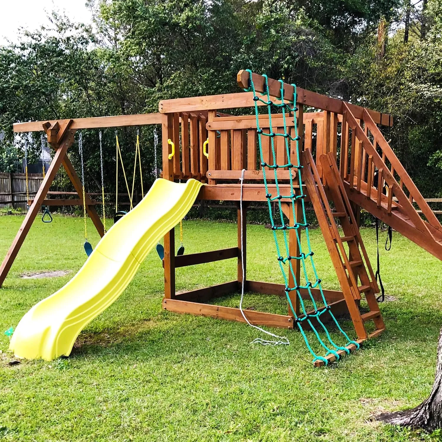 BeneLabel Climbing Cargo Net, 100% Nylon Material Rope Ladder, 30" x 108"