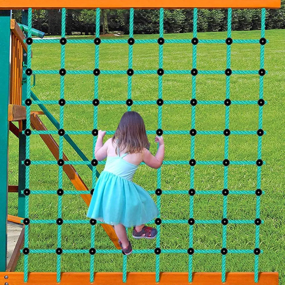 BeneLabel Climbing Cargo Net, Indoor Climbing net, Outdoor Cargo Webbing Net, Military Climbing Cargo Net, 100% Nylon Material Rope Ladder, 70" x 119"