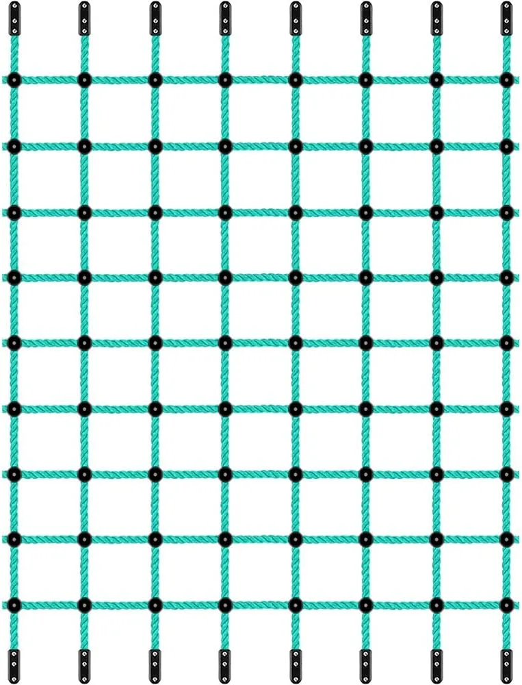 BeneLabel Climbing Cargo Net, Indoor Climbing net, Outdoor Cargo Webbing Net, Military Climbing Cargo Net, 100% Nylon Material Rope Ladder, 70" x 119"