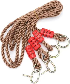 BESPORTBLE Pair Adjustable Pe Swing Rope Heavy Duty Load Capacity for Tree and Beam Swings Durable for Outdoor Fun and Relaxation