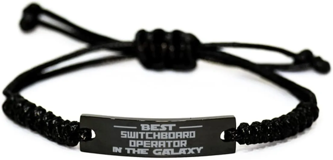Best Switchboard Operator in Galaxy Rope Bracelet Switchboard Operator Gifts for Coworker Switchboard Operator Bracelet Motivational Gifts,Switchboard Operator Funny Birthday Christmas Graduation
