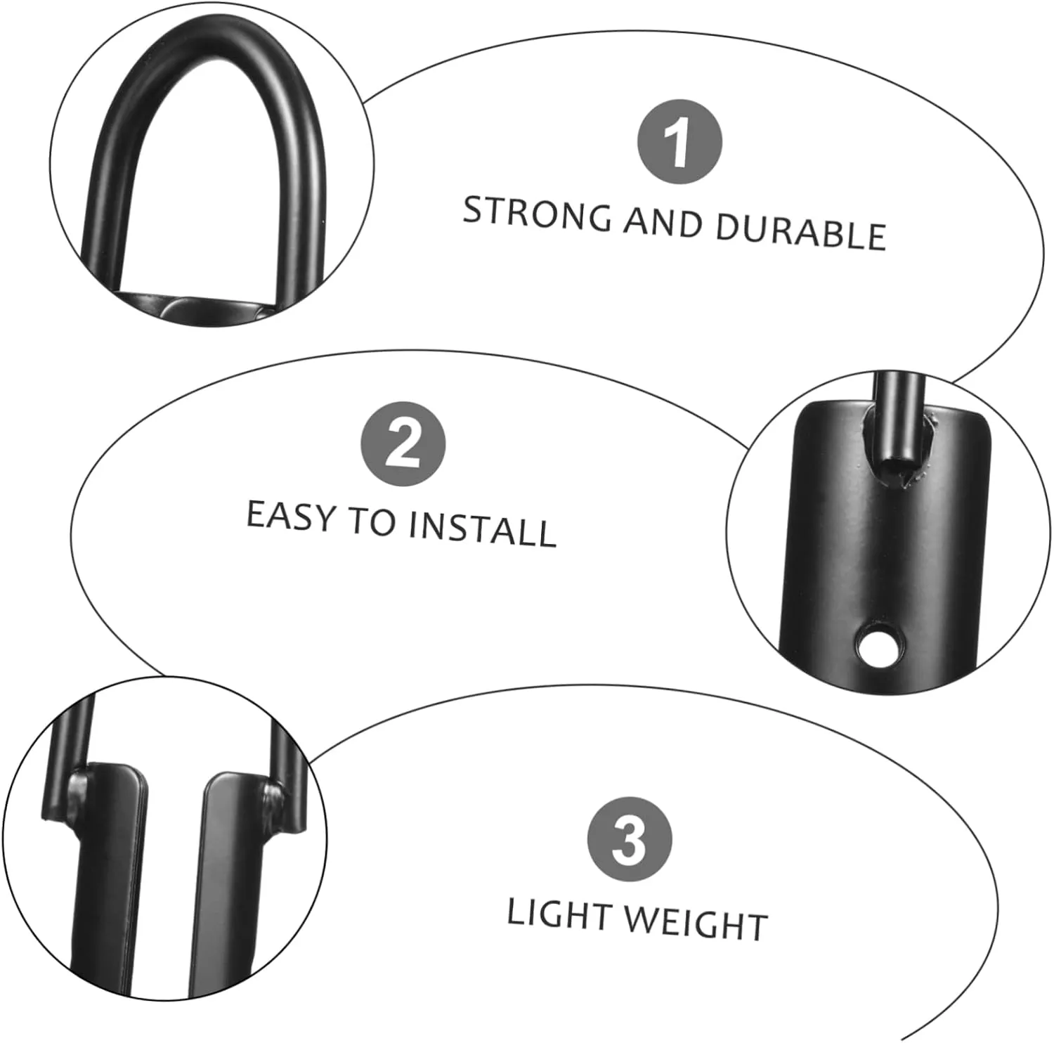 BESTonZON Jute Rope Hook for Outdoor Use Sturdy Climbing Hook with Strong Load Bearing Capacity Easy Installation