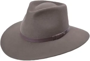 Bigalli Australian Hat for Women/Men 100% Wool Felt Outback Hat Crushable Waterproof Teardrop - Cowboy Cowgirl Hat