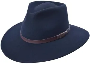 Bigalli Australian Hat for Women/Men 100% Wool Felt Outback Hat Crushable Waterproof Teardrop - Cowboy Cowgirl Hat
