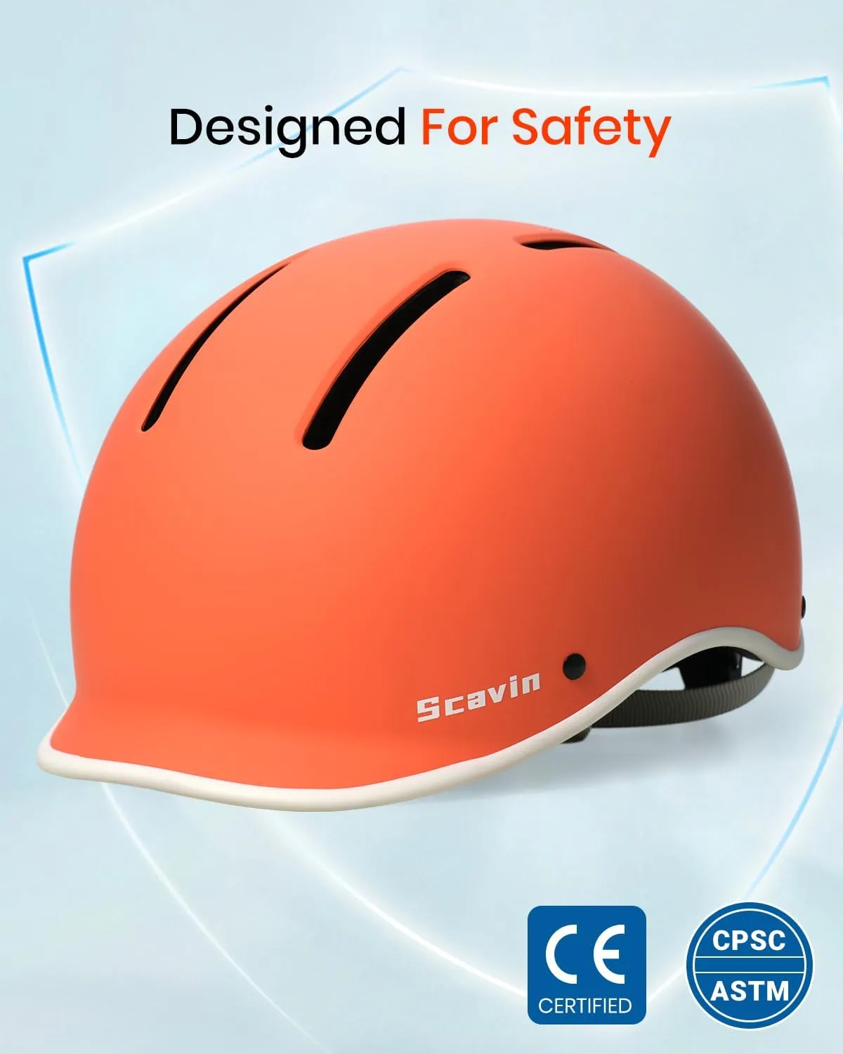 Bike Helmet for Adult: Bicyle Helmet with EPS Foam Interior for Men & Women, Adjustable Cycling Helmet with LED Light Safety Certified for Commuting, Road Biking