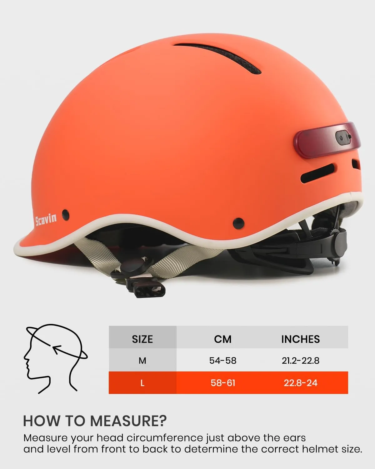 Bike Helmet for Adult: Bicyle Helmet with EPS Foam Interior for Men & Women, Adjustable Cycling Helmet with LED Light Safety Certified for Commuting, Road Biking