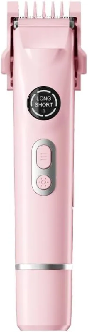 Bikini Trimmer for Women, 4 in 1 Wet/Dry Electric Razors for Women - Dual Head, Painless Rechargeable Portable Womens Razors for Shaving Set for Face, Nose, Eyebrows, Armpits, Bikini Area (Pink)