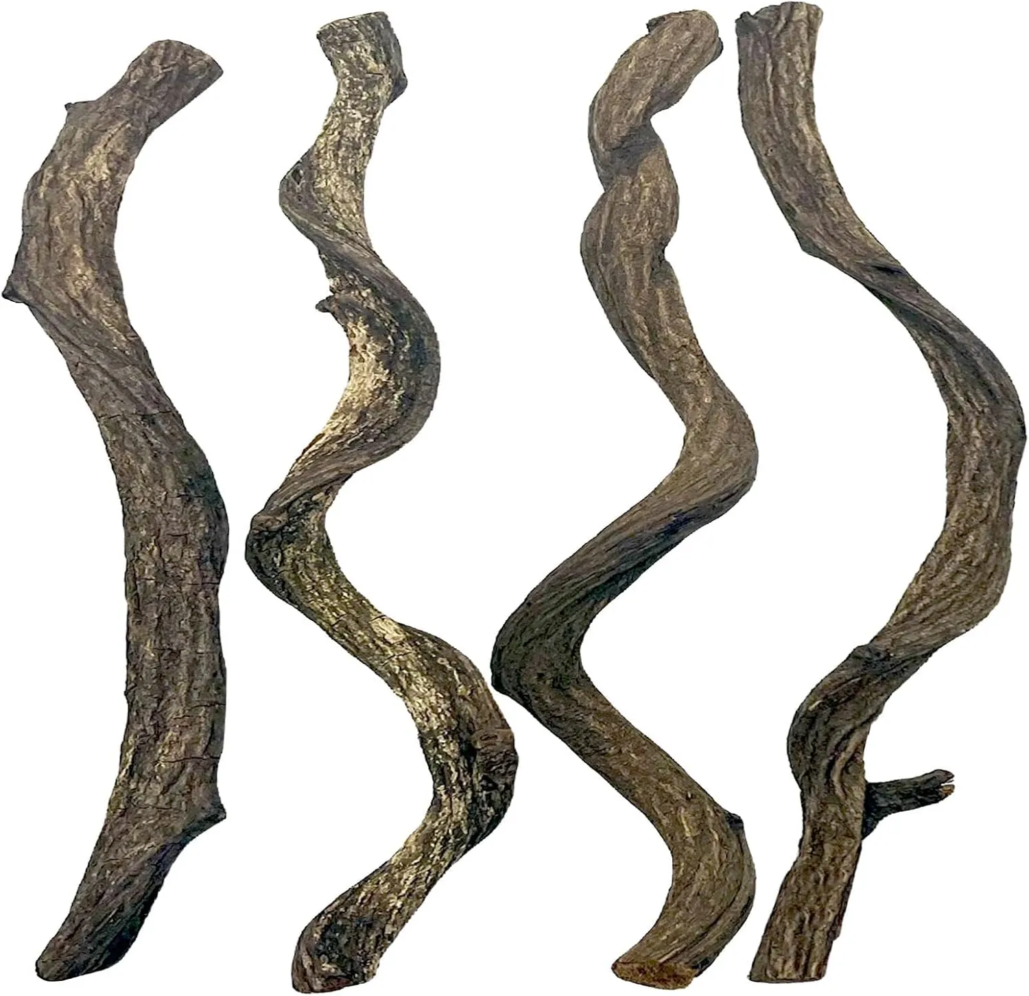BNOSDM Reptile Forest Climbing Branch Decor Crested Gecko Climb Wood Natural Branches Tree for Snake Frog Chameleon Spider Bearded Dragon Terrarium Habitat Tank Accessories,4PCS