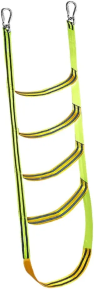 Boat Rope Ladder Heavy Duty Portable Foldable Climbing Rope Ladder for Canoeing Dinghy Sailboat Kayak Inflatable Boat