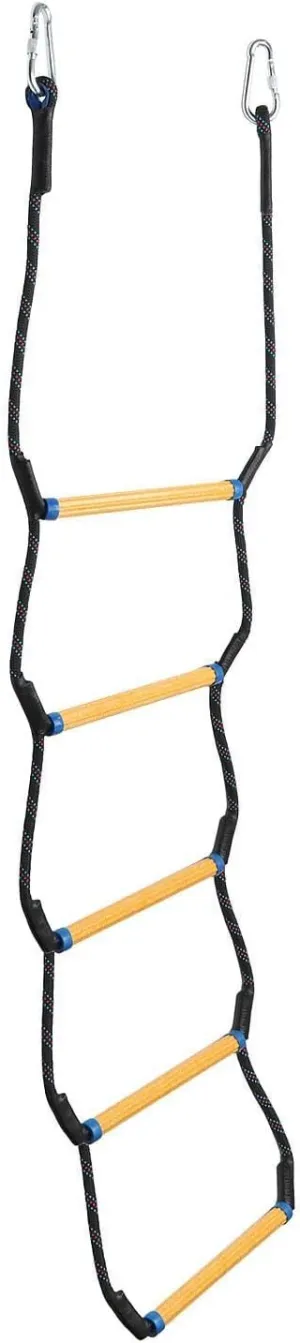 Boat Rope Ladder,Marine Rope Ladder,Heavy Duty Boat Ladder,Climbing Ladder,Swim Ladder for Inflatable Boat Kayaking Yacht, Five Tire
