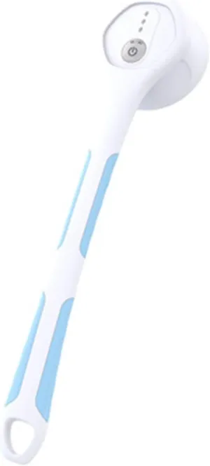 Body Brush Electric Bath Shower Brush Automatic Bath Cleaning Massage Body Brush Remove Exfoliating Scrub Long Handle (Color : Blue)