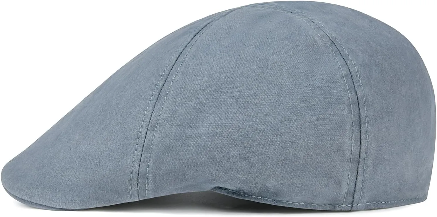 BOTVELA Newsboy Cap for Men Cotton Beret Ivy Irish Gatsby Driving Cabbie Hat